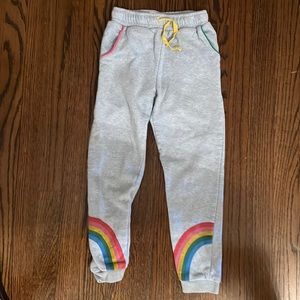 Mini Boden size 7 rainbow sweatpants.